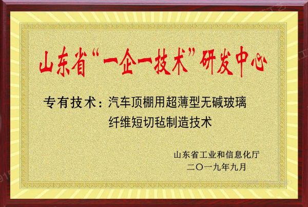 山東省“一企一技術”研發(fā)中心